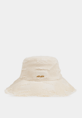 Cult Gaia Maddie Hat Off-White