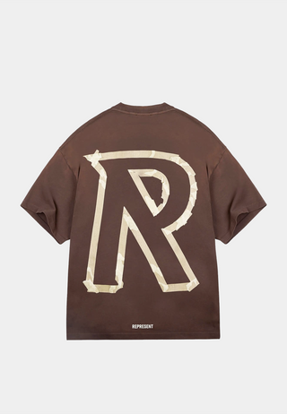 Represent Masking Tape Initial T-Shirt Cedar