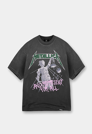 Represent Metallica Justice Ss T-Shirt Stained
Black