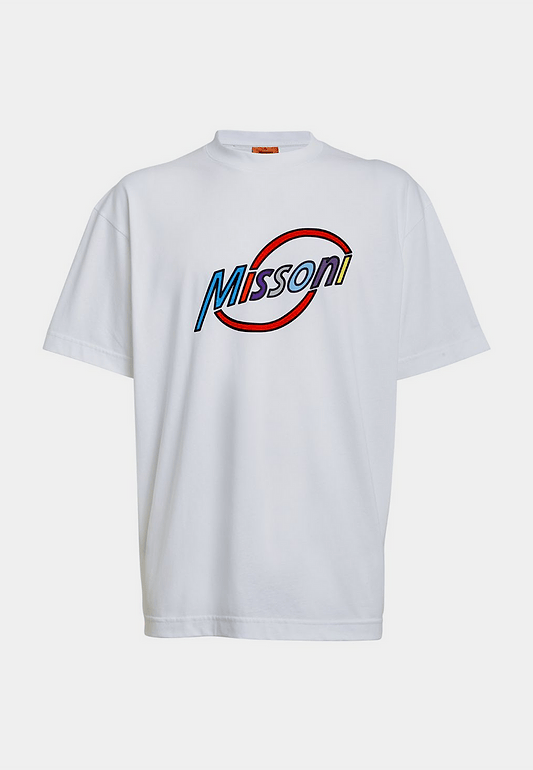 Missoni Milano Logo Short Sleeve T-Shirt - White