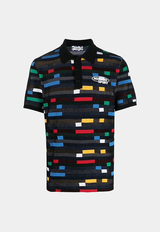 Missoni Milano Short Sleeve Knitted Polo - Multicolor