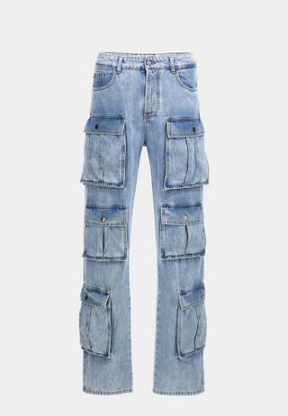 Msftrep Trippy Summer Cargo Denim Stone Blue