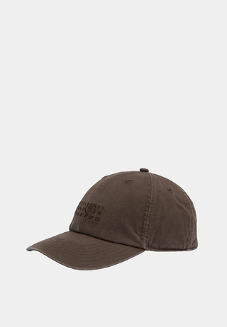 Maison Margiela Men'S Washed Cap Brown