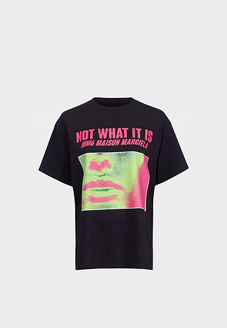 Maison Margiela Not What It Is T-Shirt Black/Pink