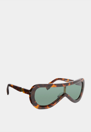 Marcelo Burlon Polygala Sunglasses Dark Havana Green