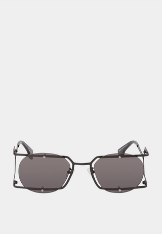 Marcelo Burlon Mutisia Sunglasses Black Dark Grey