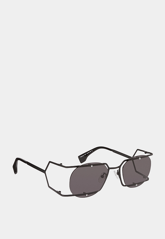 Marcelo Burlon Mutisia Sunglasses Black Dark Grey