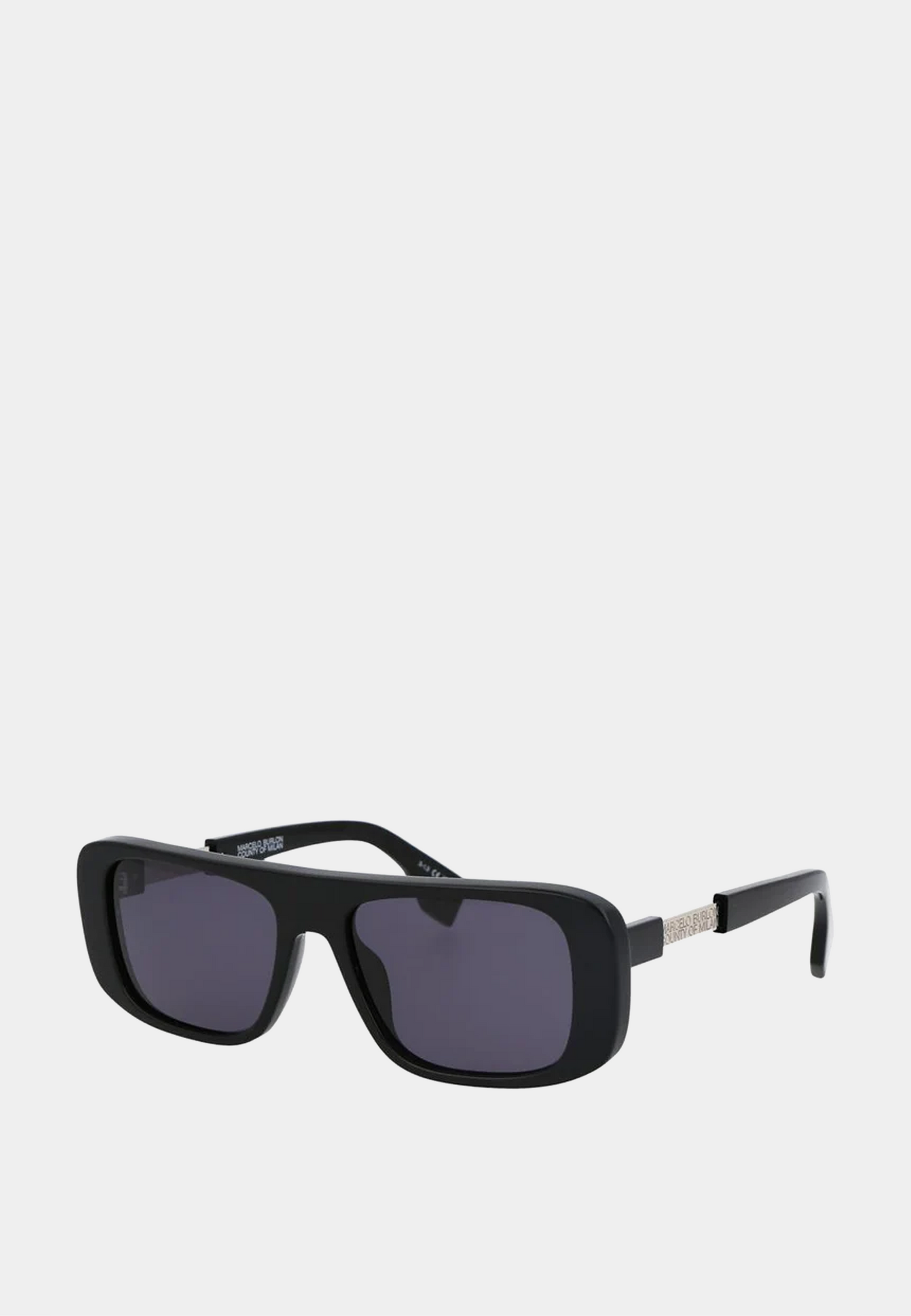 Marcelo Burlon Polygala Sunglasses Black Dark Grey