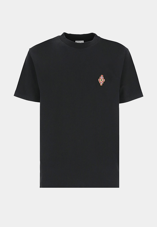 Marcelo Burlon Sunset Cross Regular T-Shirt - Black/Red