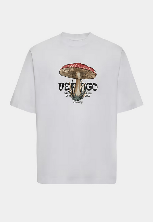 Marcelo Burlon Vertigo Mushroom Over T-Shirt - White/Black