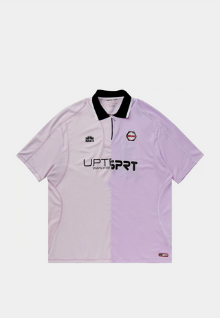 Martine Rose Half And Half Football Top Lilac