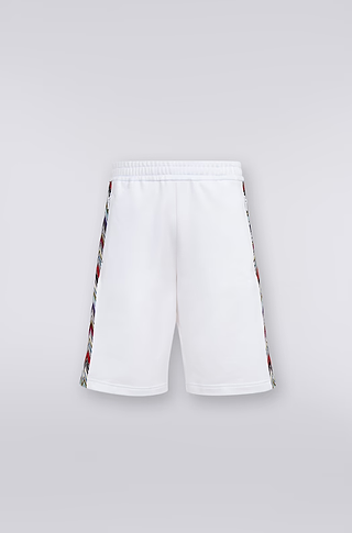 Missoni Milano Side Band Sweatshorts White