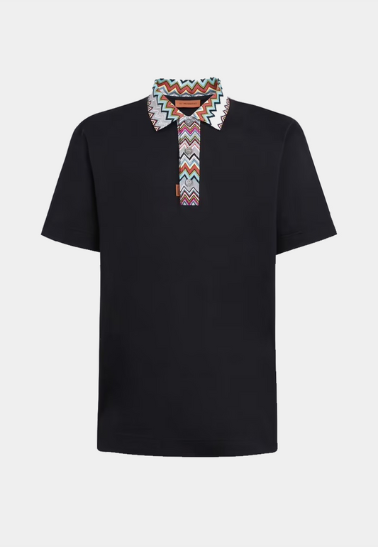 Missoni Milano Multi Collar Polo Black