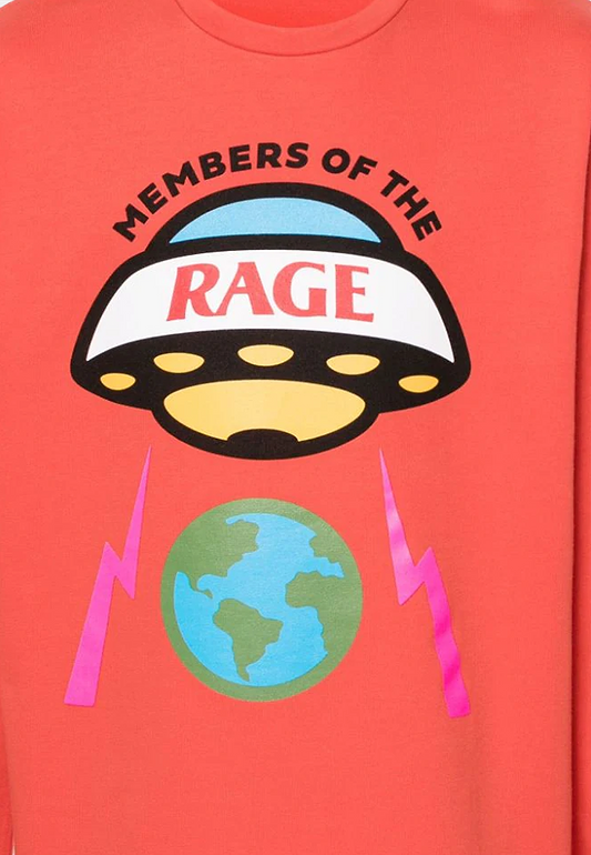 Members Of The Rage Crewneck Big Logo Infrared Red