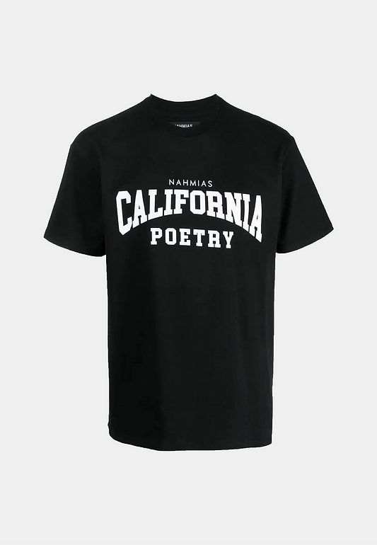 Nahmias California Poetry Varsity T-Shirt - Black