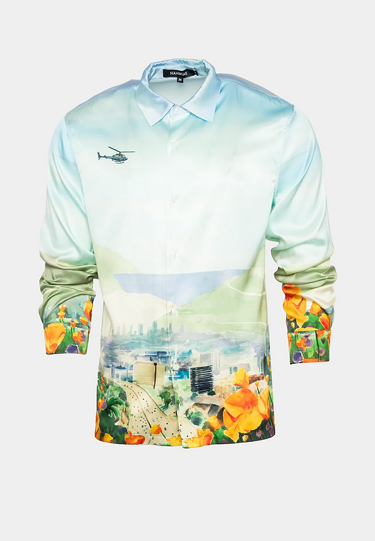 Louis Vuitton Landscape Hawaiian Shirt, Multi, So