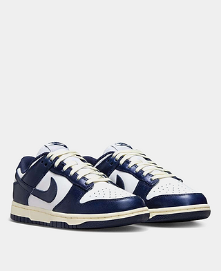 NIKE W NIKE Dunk Low PRM White / Midnight Navy