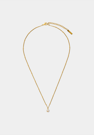 Orelia Luxe Pearl Necklace Gold