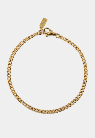 Orelia OJ Fine Curb Chain Bracelet Gold