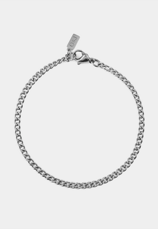 Orelia OJ Fine Curb Chain Bracelet Silver