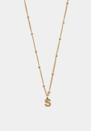 Orelia Initial S Satellite Chain Neck Gold