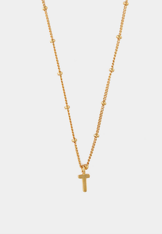 Orelia Initial T Satellite Chain Neck Gold