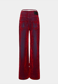 OTTOLINGER Double Fold Pants - Red Velvet