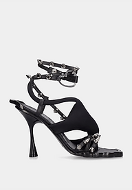 OTTOLINGER Studded Flower Heel - Black