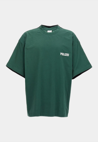 Vetements Polizei / Securite Double T-Shirt Polizei Green Black