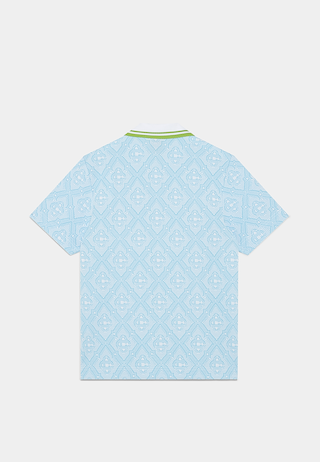Casablanca Jacquard Polo Blue