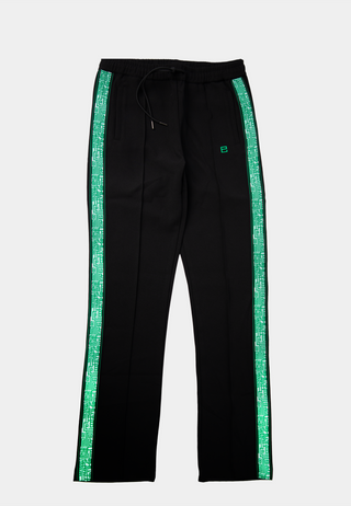 Pieces Unique Labyrinthe Track Pants Black