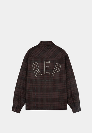 Represent Rep Flannel Shirt Coffee