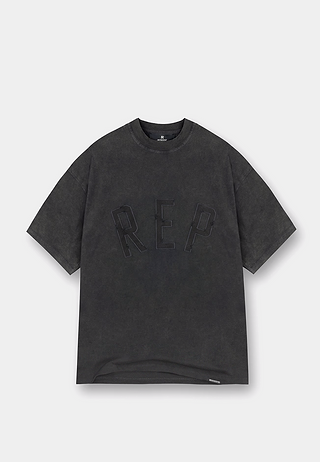 Represent Rep Applique T-Shirt Vintage Black