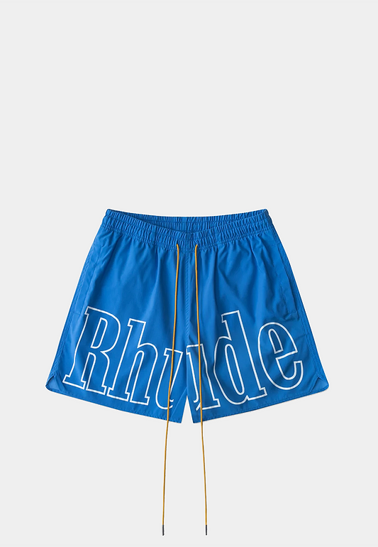 RHUDE Logo Swim Trunk Short - Blue