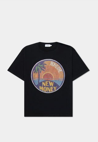 RHUDE Sunset Tee Vtg - Black