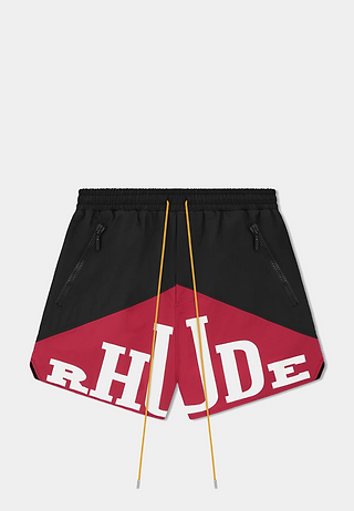 Rhude Yachting Short Black/Maroon