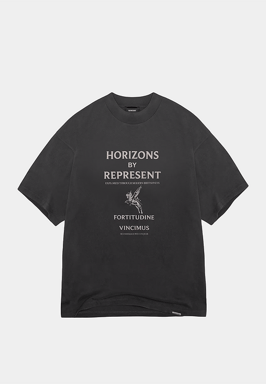 Represent Horizons T-Shirt Aged Black