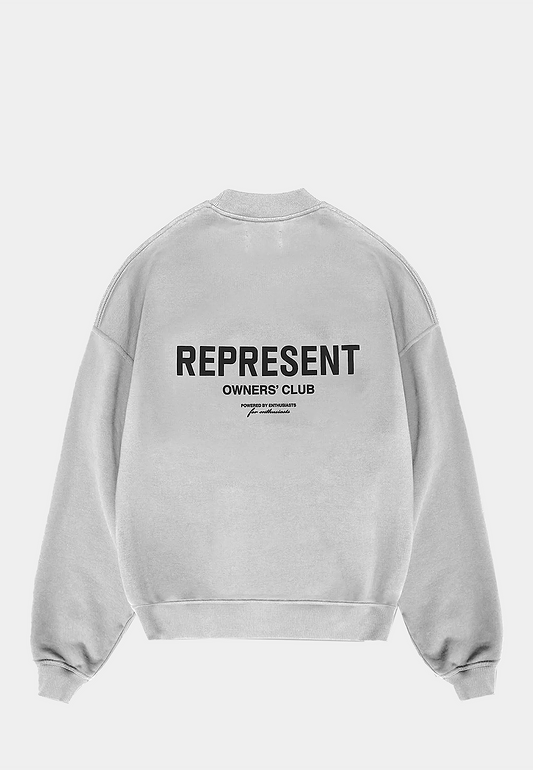 Represent Represent Owners Club Sweater Ash Grey/ Black