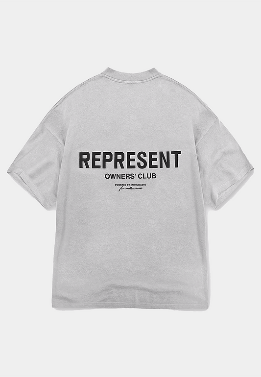 Represent Represent Owners Club T-Shir 0 Ash Grey/ Black