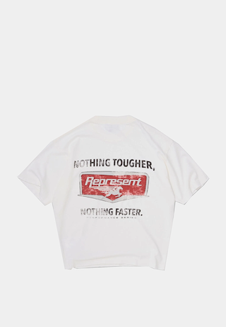Represent Nothing Faster T-Shirt Flat White
