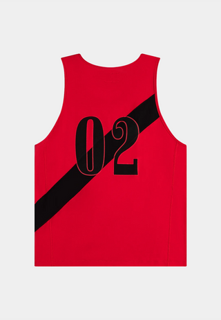 Rhude 02 Stripe Tank Red/Black Red/Black