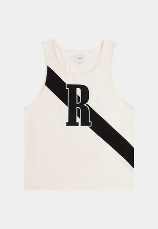 Rhude 02 Stripe Tank Offwhite/Black