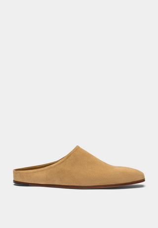 Rhude Chateau Suede Mules Suede Tan