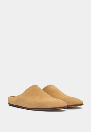 Rhude Chateau Suede Mules Suede Tan