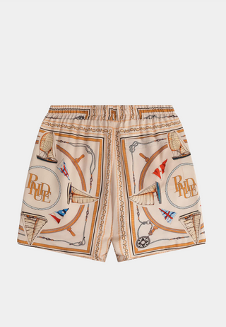 Rhude Nautica Silk Short Multi