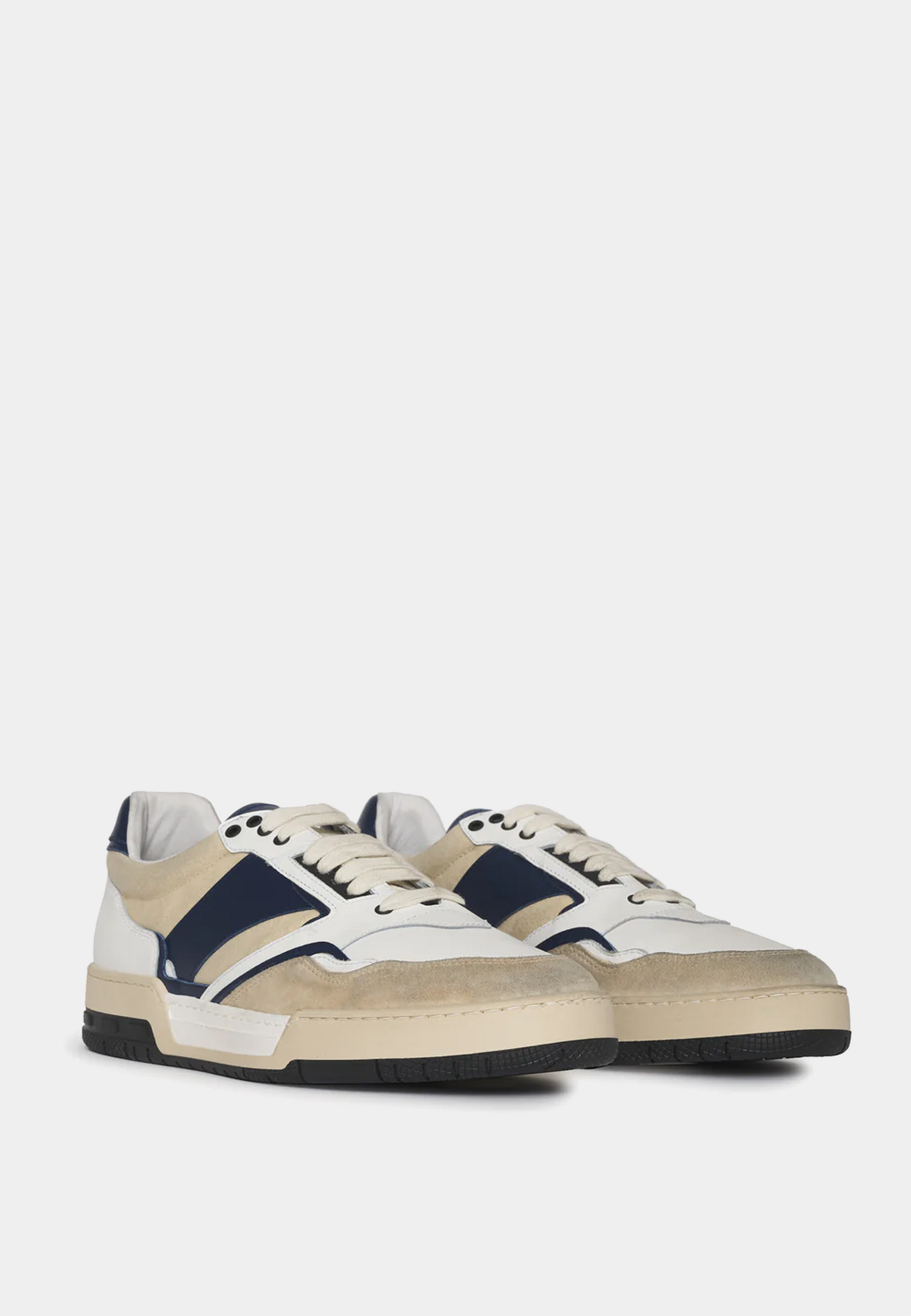 Rhude Rhude Racing Sneaker - Navy/Tan/White Rhude Rhude Racing Sneaker - Navy/Tan/White