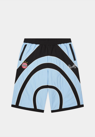 Kidsuper Studios Ronaldinho X Kidsuper Shorts- blue / White /Black