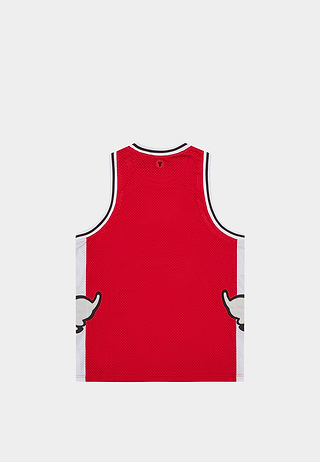 BBC Running Puppy Applique Basketball Vest Red