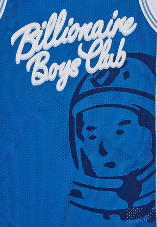BBC Script Logo Astro Basketball Jersey Blue