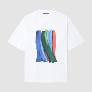 Sunnei Over T-Shirt Brush Print